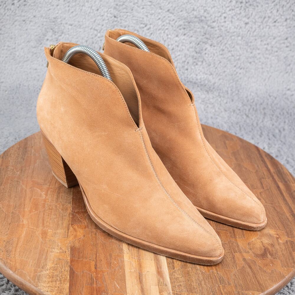 Vince Havana Notch Ankle Booties Womens Size 9 M